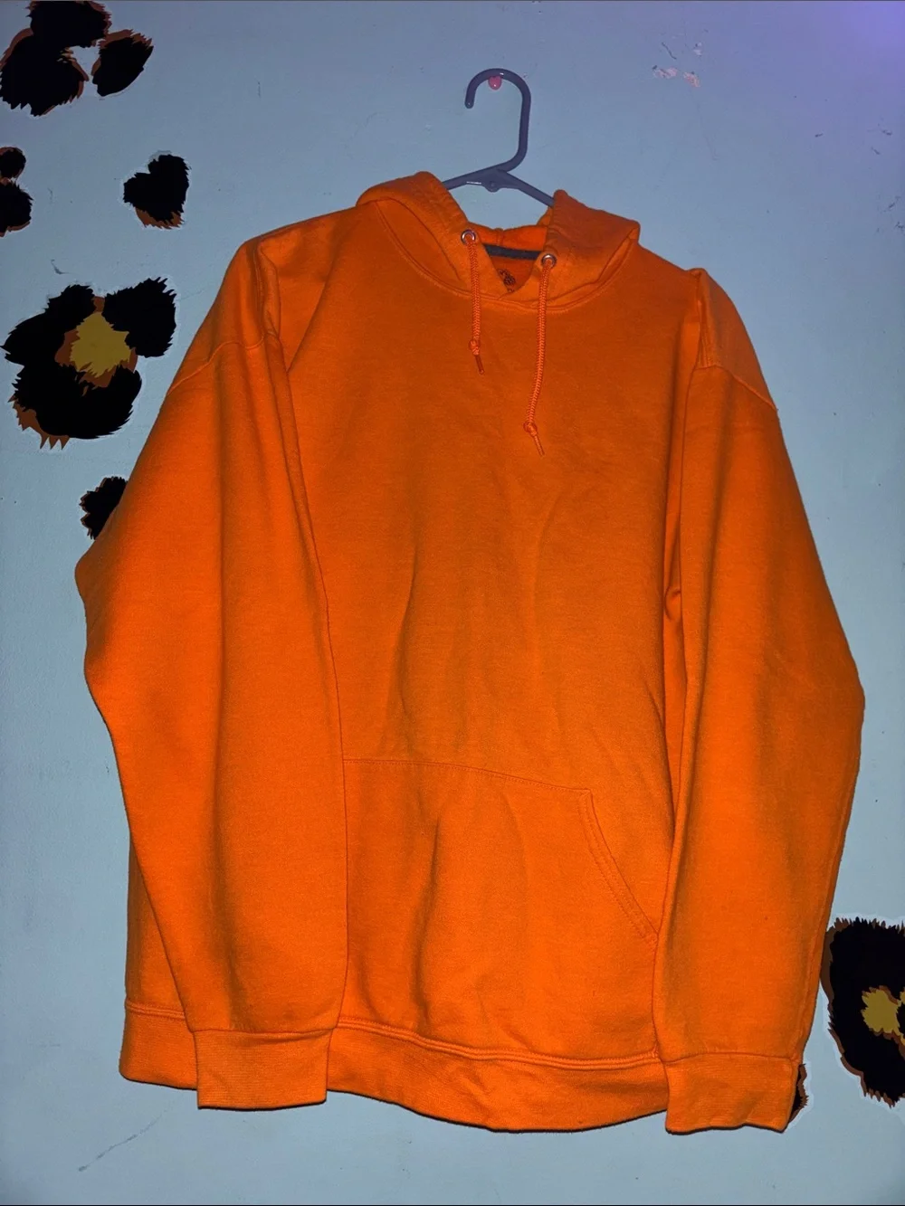 XL Fruit of the Loom Orange Pullover Hoodie